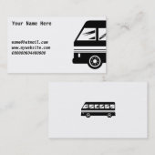 バス、ここのあなたの名前、 名刺 (正面/裏面)