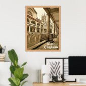 バス～イングランド～ヴィンテージ旅行ポスター ポスター (ホームオフィス)