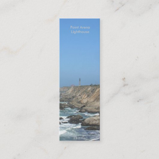 バス。カードポイントアリーナライトハウス スキニー名刺 (正面)