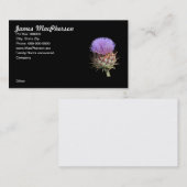 バス。 カード-アザミ 名刺 (正面/裏面)