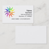 バス。カード – カラーホイールの葉 名刺 (正面/裏面)