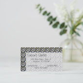 バス。カード – スターキルトパターン 名刺 (スタンド正面)