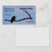 バス。カード – ハミングバードシルエット 名刺 (正面/裏面)