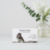 バス。カード – フェンス上の鳥 名刺 (スタンド正面)