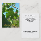 バス。カード-ブドウつる植物 名刺 (正面/裏面)