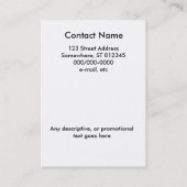 バス。カード-ブドウつる植物 名刺 (裏面)