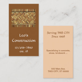 バス。カード – ブリック要素 名刺