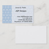 バス。カード – 六角形およびバー(v.2) 名刺 (正面/裏面)