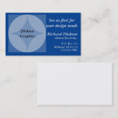 バス。カード – 円とダイヤモンドグラフィック 名刺 (正面/裏面)