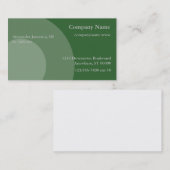 バス。カード – 図形の円 名刺 (正面/裏面)