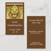 バス。カード – 建築要素 名刺 (正面/裏面)