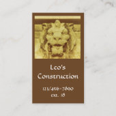 バス。カード – 建築要素 名刺 (正面)