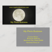 バス。 カード-月 名刺 (正面/裏面)