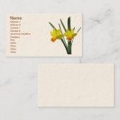 バス。カード – 水仙 名刺 (正面/裏面)
