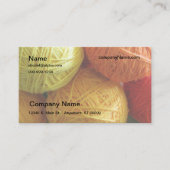 バス。カード – 糸ボール 名刺 (正面)