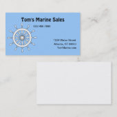 バス。カード – 船の舵 名刺 (正面/裏面)