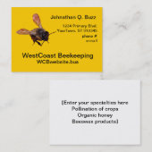 バス。 カード-養蜂 名刺 (正面/裏面)