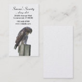 バス。カード – 《鳥》ハヤブサ 名刺 (正面/裏面)