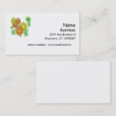 バス。カード – 3Dデイジー 名刺 (正面/裏面)