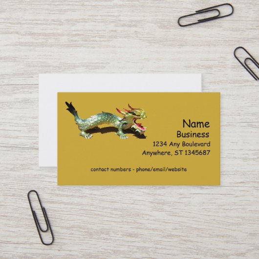 バス。カード – Dragon 名刺 (正面/裏面インサイチュ)