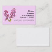 バス。カード – Lilacs 名刺 (正面/裏面)