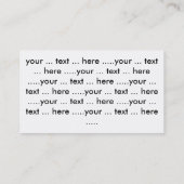 バス。カード – Tern 名刺 (裏面)