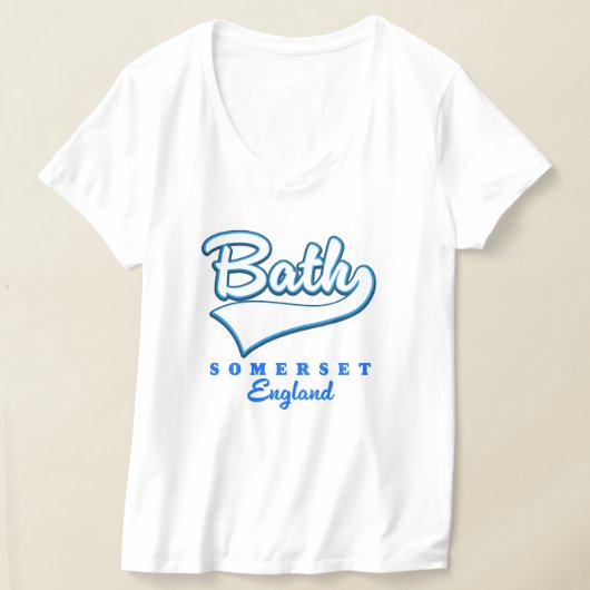 バス・サマセット旅行ロゴ Tシャツ (レイダウン)