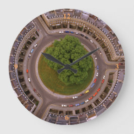 バス、サーカス。 スクエア壁時計