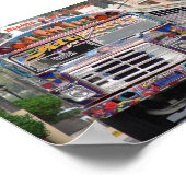 バス、ディアブロ・ロホ・パナマ ポスター (角)