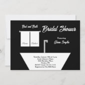 バス・バスルームをテーマにしたウェディングシャワーの招待状 招待状 (正面)