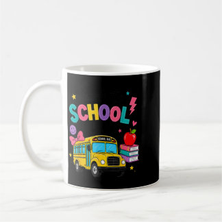 バス バックトゥスクール 学校 バス乗りの楽しいギフト コーヒーマグカップ