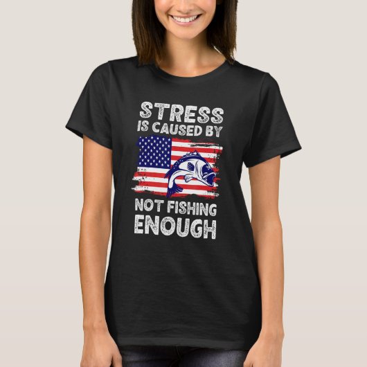 バス フライ フィッシング 6 Tシャツ (正面)