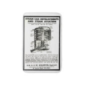 バス・マット広告蒸気車および蒸気の航空 バスマット (正面縦)