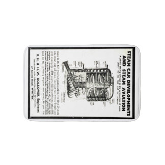 バス・マット広告蒸気車および蒸気の航空 バスマット