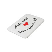 バス・マット"こんにちは、かわいこちゃん! " バスマット (アングル)