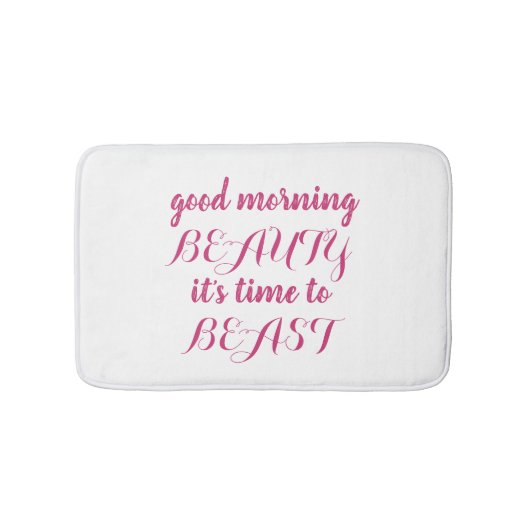 バス・マット-美しいの獣 バスマット (正面)