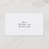 バス。レインボーダイヤモンドを使った猫たち 名刺 (裏面)