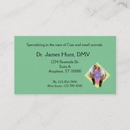 バス。レインボーダイヤモンドを使った猫たち 名刺