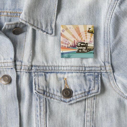 バス 缶バッジ (インサイチュ)