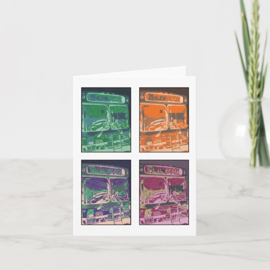 「バス#79」のノート・カード カード (正面)