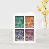 「バス#79」のノート・カード カード (黄色い花)