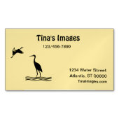 バス。Card (mag) - Shore Birds マグネット名刺 (正面)