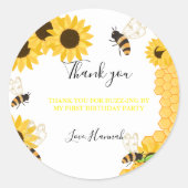 バズさん – 私の最初の蜂の日までに ラウンドシール (正面)