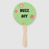 バズオフカスタム（昆虫）マルハナバチテーマ ハンドファン (正面)