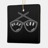 バズオフ – 1940s女性のTシャツ セラミックオーナメント (左)