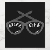 バズオフ – 1940s女性のTシャツ ワインラベル (シングルラベル)