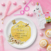 バズトゥビー フラワー ウェディングシャワー ペーパープレート (パーティー)