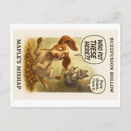 バズフュージョンホローメープルのミシャップグリーティングカード! ポストカード (正面)