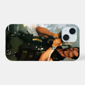 バズーカを持つ軍人のアーノルド iPhone 15ケース (裏面横)
