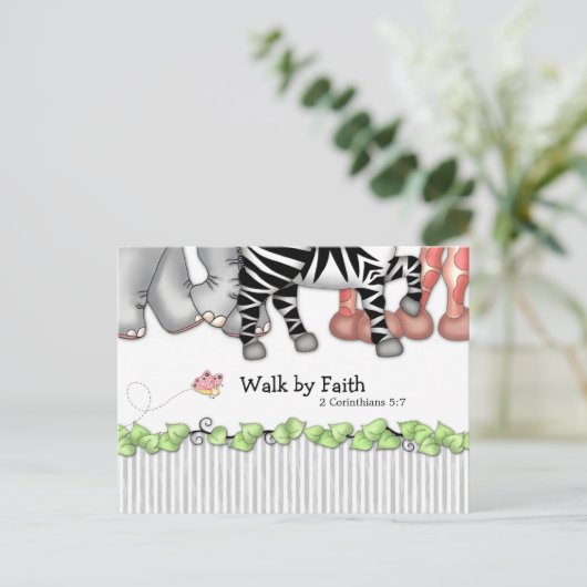 バズープルズ「信仰によって歩む」ポストカード ポストカード (スタンド正面)